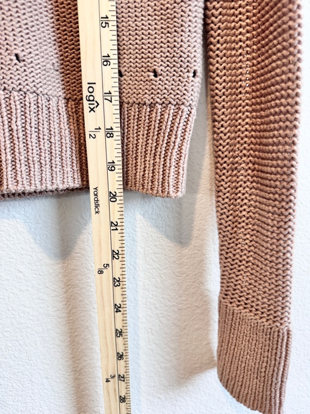 Alexander Wang Cropped Knit Sweater Minimalist Neutral Capsule Core XS B62 - Picture 6 of 8